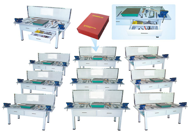 LG-QG01B型 鉗工實(shí)訓(xùn)成套設(shè)備(4座/桌)