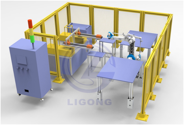 工業(yè)機(jī)器人碼垛實操工作站