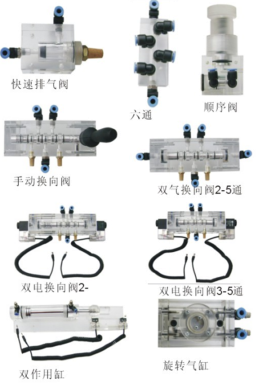 透明氣動與PLC實訓裝置